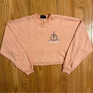 Panic At The Disco High Hopes Tour Crop Cut Off Long Sleeve Shirt Women’s M